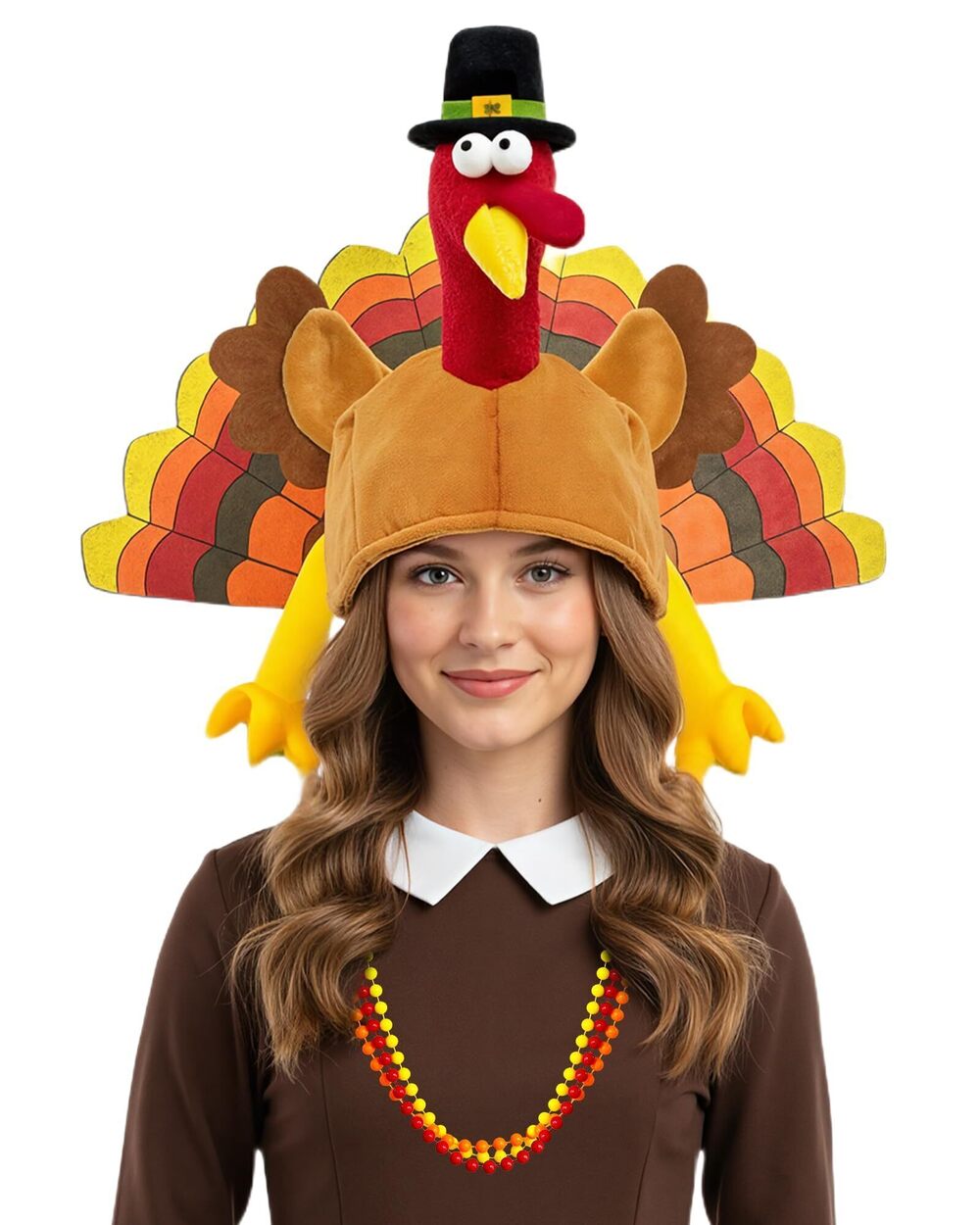 9920 Thanksgiving Turkey Hat Turkey Headwear for Adults Thankgiving Night